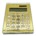 U Brands Acrylic and Gold Calculator Solar Powered 5.91" x 4.41" *minimum order 2 units* (order in increments of 2)