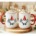 15oz Ceramic Mug TWO XMAS TREES GNOME SANTA on White Mug Red Inner & Handle Two-Sided Printing One Design *minimum order 6 mugs* (order in increments of 6)