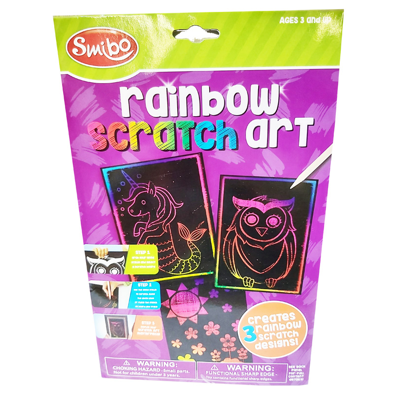 Art Kit Rainbow Scratch Art Kit Ages 3 min Order 6 Units Watkins 