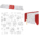 Xmas Holiday Coloring  Paper Table Runner 20"x9.5" *minimum order 6 units* (order in increments of 6)