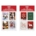 16count Embellished Gift Tag Quartets Traditional / FOLK *minimum order 6 units* (order in increments of 6)