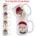 15oz Ceramic Mug FAUX KNIT STITCH SANTA 6 Designs All White Inner & Handle Two-Sided Printing 6 Assorted Designs *minimum order 6 mugs mix* (order in increments of 6)