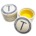 CR Gibson Flourish Monogram "T" Ceramic Round Small Trinket Box 2.25" x 2" PRICED TO CLEAR Final Sale **6 units Take All**
